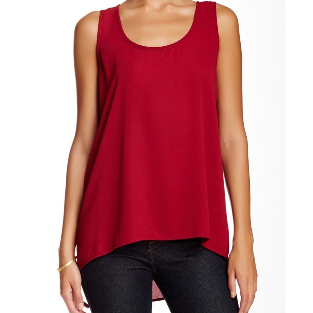 Pleione Sharon Hi-Lo Tank - Red
